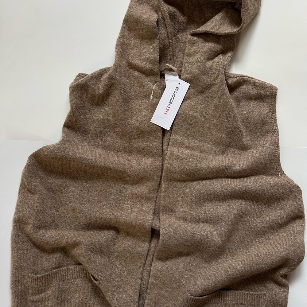 UGG Brown Hooded Sweater Vest